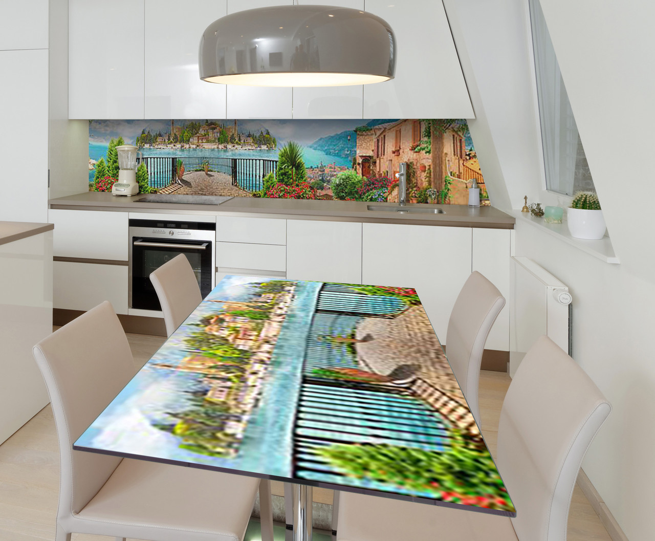 Наліпка 3Д виниловая на стол Zatarga «Шёпот уединения» 650х1200 мм для домов, квартир, столов, кофейн, кафе