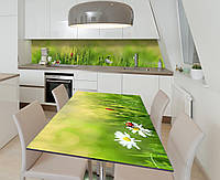 Наклейка 3Д виниловая на стол Zatarga «Тайная жизнь насекомых» 600х1200 мм для домов, квартир, столов, кофейн,