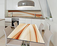 Наклейка 3Д виниловая на стол Zatarga «Табачный шлейф» 600х1200 мм для домов, квартир, столов, кофейн, кафе