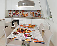 Наклейка 3Д виниловая на стол Zatarga «Ароматы пряностей» 600х1200 мм для домов, квартир, столов, кофейн, кафе