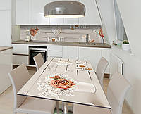 Наклейка 3Д виниловая на стол Zatarga «Уютный дом» 650х1200 мм для домов, квартир, столов, кофейн, кафе