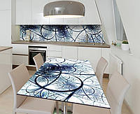 Наклейка 3Д виниловая на стол Zatarga «Фантазии ночного неба» 600х1200 мм для домов, квартир, столов, кофейн,
