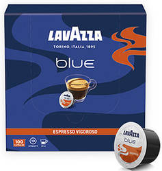 Кава в капсулах Lavazza BLUE Vigoroso 100 шт Італія Лавацца Блю Вігоросо