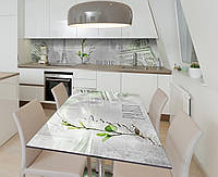 Наліпка 3Д виниловая на стол Zatarga «Настойчивый росток» 600х1200 мм для домов, квартир, столов, кофейн,
