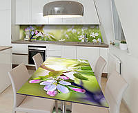 Наклейка 3Д виниловая на стол Zatarga «Летние радости» 600х1200 мм для домов, квартир, столов, кофейн, кафе