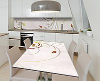 Наклейка 3Д виниловая на стол Zatarga «Золотые струны души» 650х1200 мм для домов, квартир, столов, кофейн,