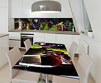 Наклейка 3Д виниловая на стол Zatarga «Нектар богов» 600х1200 мм для домов, квартир, столов, кофейн, кафе