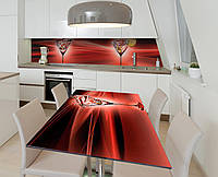 Наклейка 3Д виниловая на стол Zatarga «Настоящий мартини» 650х1200 мм для домов, квартир, столов, кофейн, кафе