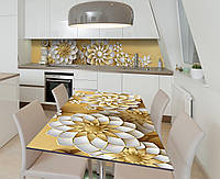 Наклейка 3Д виниловая на стол Zatarga «Бумажное искусство» 600х1200 мм для домов, квартир, столов, кофейн,