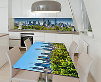 Наклейка 3Д виниловая на стол Zatarga «Парковая зона» 600х1200 мм для домов, квартир, столов, кофейн, кафе