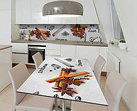 Наклейка 3Д виниловая на стол Zatarga «Благоухающие пряности» 600х1200 мм для домов, квартир, столов, кофейн,