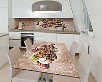 Наклейка 3Д виниловая на стол Zatarga «Пряности Марокко» 600х1200 мм для домов, квартир, столов, кофейн, кафе