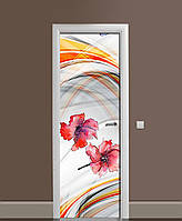 Наклейка на дверь Zatarga «Головокружение» 650х2000 мм виниловая 3Д наклейка декор самоклеящаяся