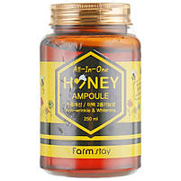 Багатофункціональна медова ампульна сироватка для обличчя Farmstay All In One Honey Ampoule 250 мл, фото 3