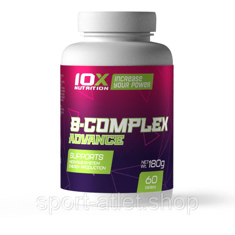 Вітаміни та мінерали 10XNutrition B-Complex Advance, 60 таблеток