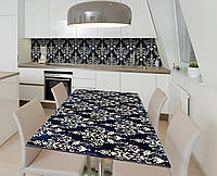 Наклейка 3Д виниловая на стол Zatarga «Королевский сапфир» 650х1200 мм для домов, квартир, столов, кофейн,