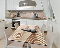 Наліпка 3Д виниловая на стол Zatarga «Китайское искусство» 600х1200 мм для домов, квартир, столов, кофейн,