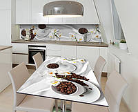 Наклейка 3Д виниловая на стол Zatarga «Полная чаша» 600х1200 мм для домов, квартир, столов, кофейн, кафе