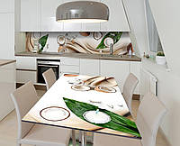 Наклейка 3Д виниловая на стол Zatarga «Вкусные тропики» 600х1200 мм для домов, квартир, столов, кофейн, кафе