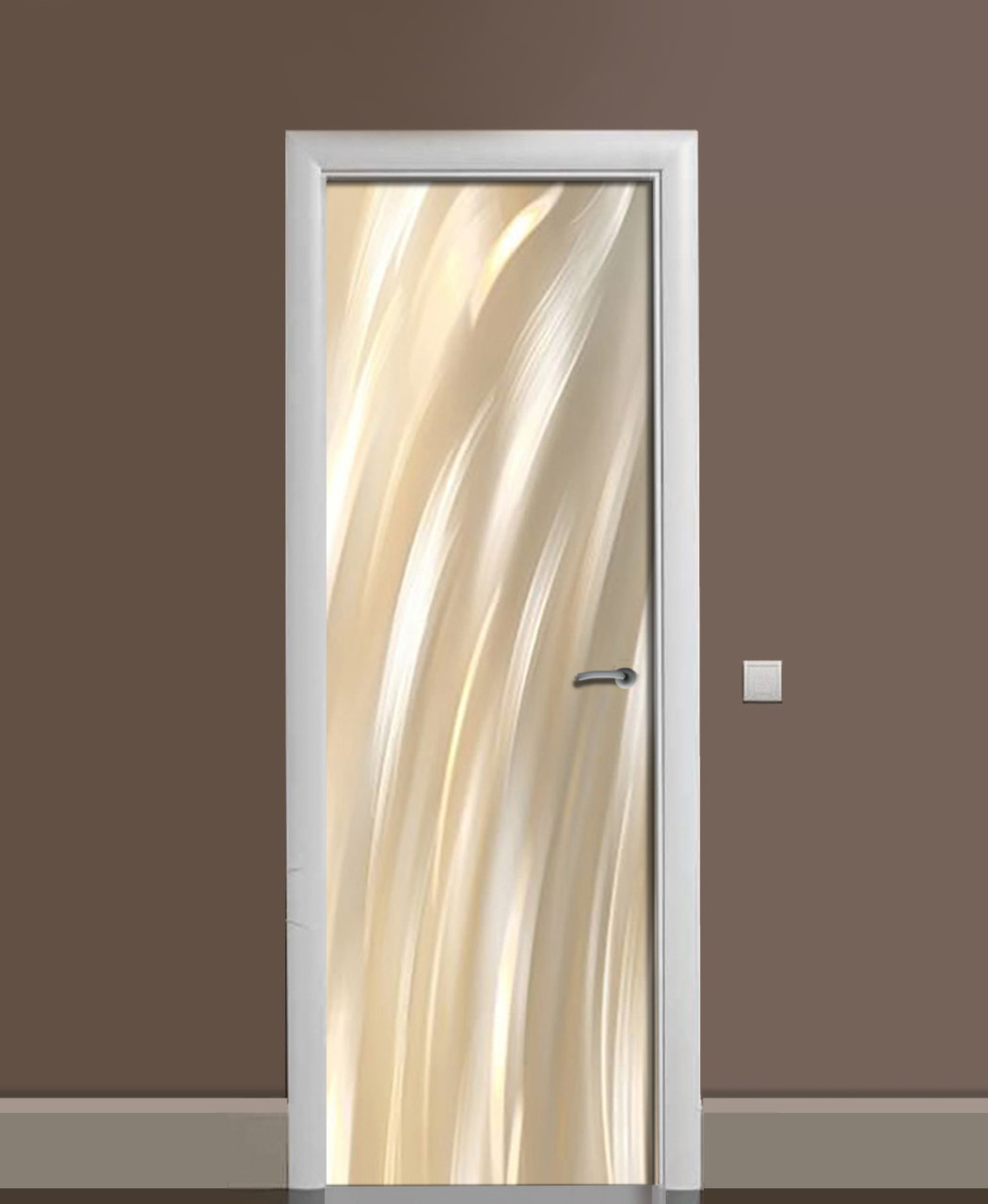 Наліпка на дверь Zatarga «Смазанные огни» 650х2000 мм виниловая 3Д Наліпка декор самоклеящаяся