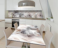 Наклейка 3Д виниловая на стол Zatarga «Горный хрусталь» 600х1200 мм для домов, квартир, столов, кофейн, кафе