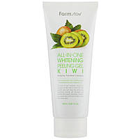 Освіжаючий пілінг-гель для обличчя з екстрактом ківі Farmstay All In One Rehresh Peeling Gel Cream Kiwi 180 мл, фото 3