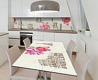 Наліпка 3Д виниловая на стол Zatarga «В путь!» 600х1200 мм для домов, квартир, столов, кофейн, кафе