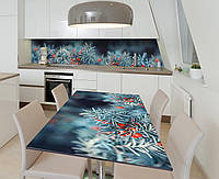 Наклейка 3Д виниловая на стол Zatarga «Тис обыкновенный» 600х1200 мм для домов, квартир, столов, кофейн, кафе