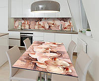 Наклейка 3Д виниловая на стол Zatarga «Прислушиваясь к сердцу» 600х1200 мм для домов, квартир, столов, кофейн,