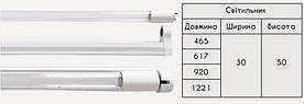 Світильник для бактерицидної лампи Т8-15 W 437мм