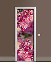 Наклейка на дверь Zatarga «Пышность сакуры» 650х2000 мм виниловая 3Д наклейка декор самоклеящаяся