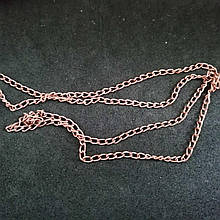 Ланцюг для створення біжутерії мідного кольору 2,5 х 1,5 мм 10 штук упаковка