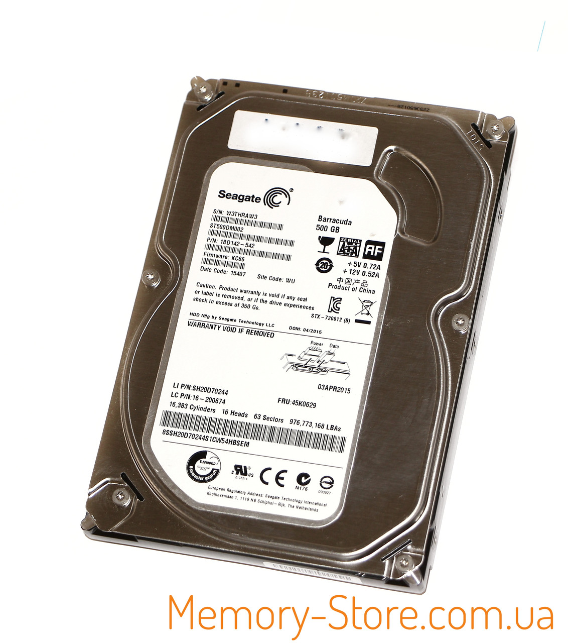 Жесткий диск 3.5" SATA 500GB Seagate Barracuda б/у