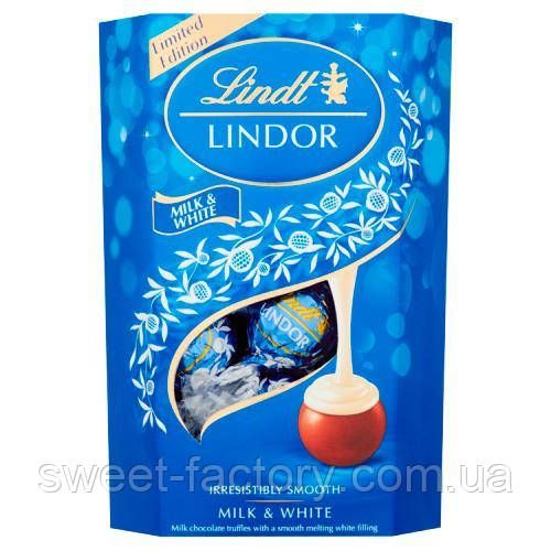 Цукерки Lindt Lindor Milk White 200 g