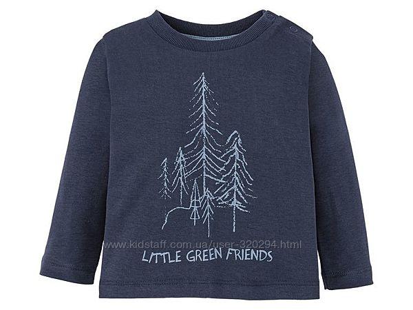 Реглан синій для хлопчика Little Green Friends Lupilu (Німеччина) р.86/92 см, фото 1