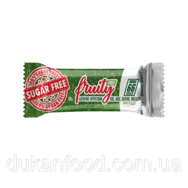 Фруктовий батончик FRUITY PRO "Ківі-алое-яблуко-мигдаль", 30 г.