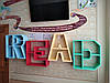 Полиці - літери, навісні, дерев'яні READ, для буккросингу, фото 2