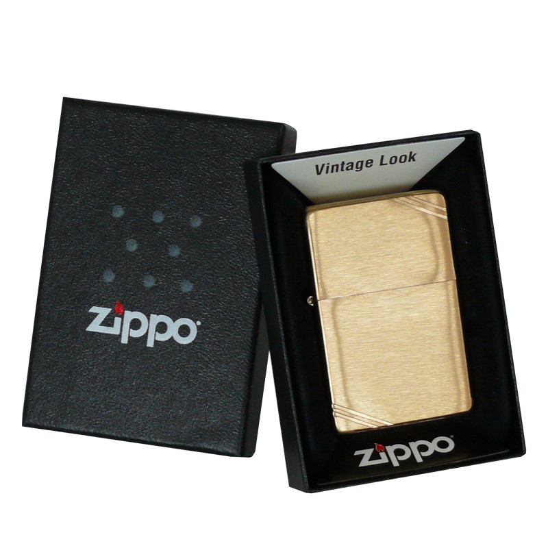 Запальничка Zippo Vintage Brushed Brass 240