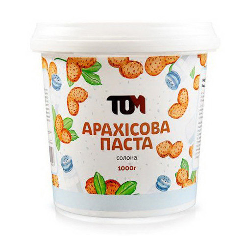 TOM peanut butter Арахісова Паста 1 kg солона