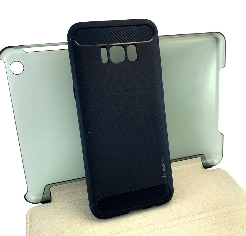 Чохол для Samsung galaxy S8 Plus g955 накладка на бампер протиударний Ipaky Slim чорний
