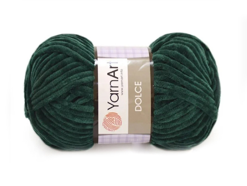 Yarnart Chenille - Velvet Knitting Yarn Emerald Green - 574