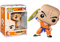 Фигурка Funko Pop Фанко Поп Жемчуг дракона Курилин Dragon Ball Krillin 10 см Anime DB K 706