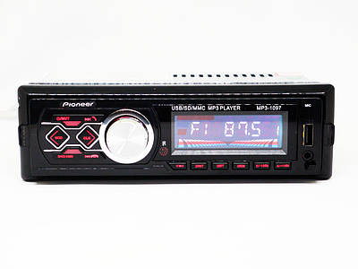 Автомагнітола MP3 1097 BT знімна панель Iso cable 184411