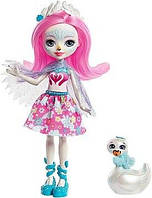 Лялька з улюбленою тваринкою, Лебідь Саффі — Enchantimals Mattel