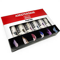 Набір акрилових фарб AMSTERDAM STANDARD ПЕРЛАМУТРОВІ, 6*20 мл, Royal Talens, 17820506
