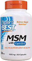 Doctor's Best MSM with OptiMSM 1000mg 360 капсул