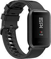 Ремінець Convex для Amazfit Bip Black (20 мм) (Амазфит Бип)