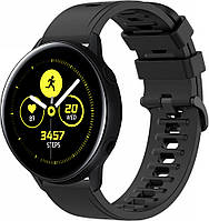 Ремешок Convex для Galaxy Watch Active Black (20 мм) (Самсунг Галакси Вотч Актив)