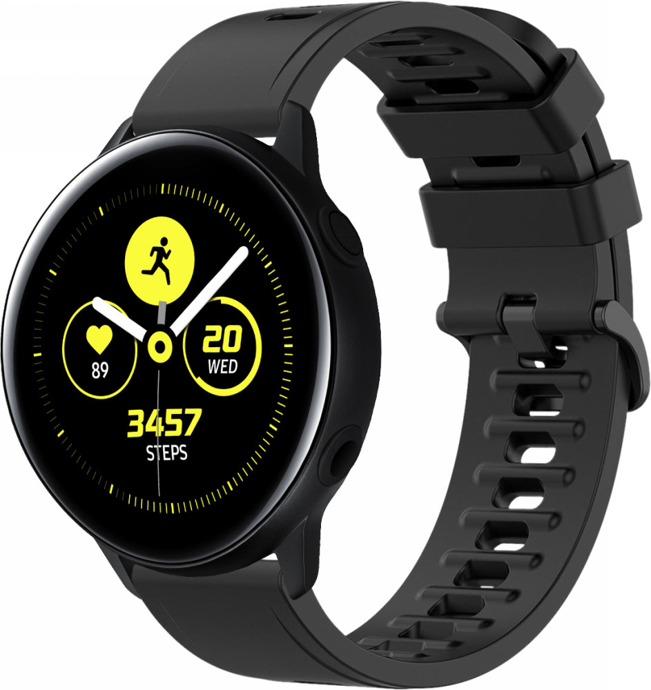 Ремешок Convex для Galaxy Watch Active Black (20 мм) (Самсунг Галакси ...
