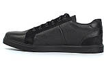 Взуття великих розмірів чоловічі шкіряні кросівки чорні кеди Rosso Avangard Puran Black Floto BS, фото 3
